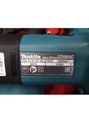 Прямошлифовальная машина Makita GD0800C (ЯПОНИЯ) (оригинал)