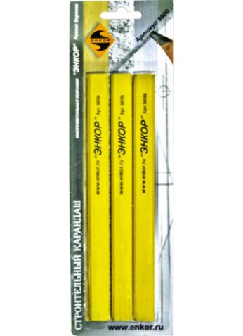 Набор строительных карандашей (3шт), Энкор 9900