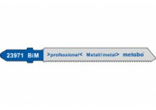 Пилки для лобзиков, сталь 1-3мм/цв.металлы 57х1,2 мм, ( 5шт.) Metabo 623971000
