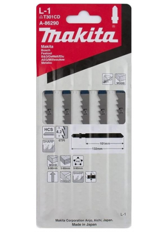 Набор пилок для лобзика 105 мм. № L1 A-86290 Makita