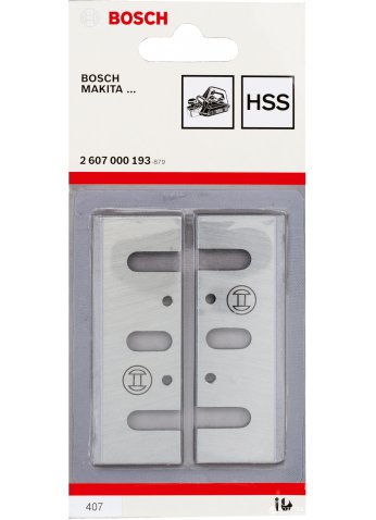 Ножи (оригинал) для рубанка Bosch GHO 6500 перезатачиваемые (2шт) (2607000193)