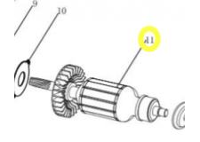 Якорь ротор для WS1014S WORTEX SP-DP1808-11