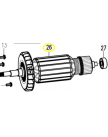 Якорь ротор для AG2326S (коротк.) WORTEX S1M-ZP15-26-k