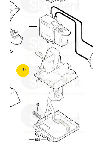выключатель GSR14,4-2-Li Plus BOSCH 160723359N
