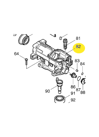 корпус редуктора в сборе HR3200,3540 (158713-8) MAKITA 158713-8