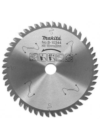 Диск пильный для дисковой пилы 165х20х1.7х40T по композитному материалу, MAKITA B-43907