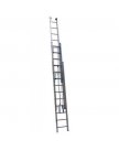 Алюмет Алюминиевая трехсекционная лестница 3310 выдвижная с тросом