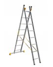 Алюмет Алюминиевая двухсекционная профессиональная лестница P2 9208