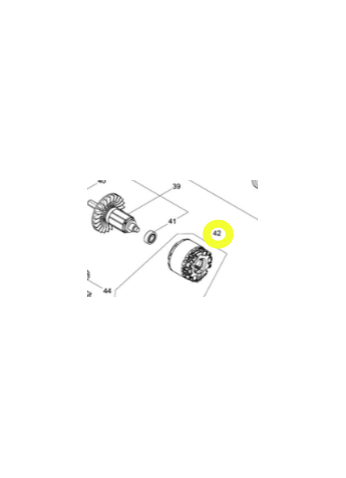 Статор в сборе для DTW1001 DTW1002 DTW800 XWT08, MAKITA 629330-6