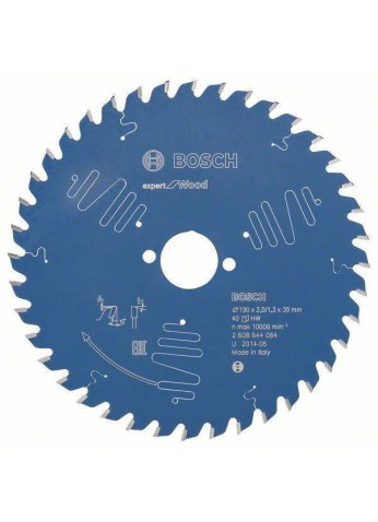 Пильный диск Expert for Wood 190x30x2/1.3x40T Bosch 2608644084 (оригинал)