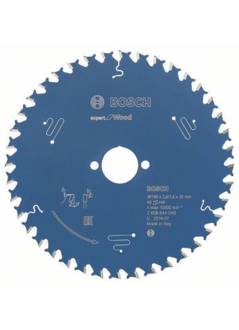 Пильный диск BOSCH Expert for Wood 190x30x2.6/1.6x40T 2608644048 (оригинал)