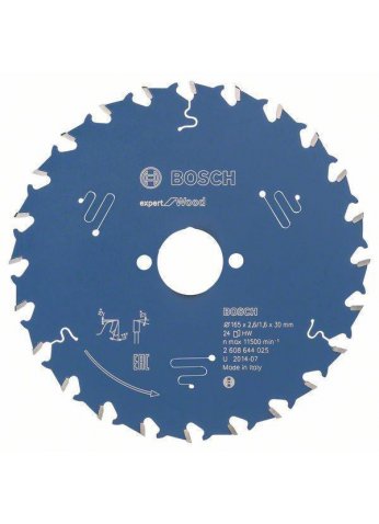 Пильный диск Bosch Expert for Wood 165x30x2.6/1.6x24T 2608644025 (оригинал)