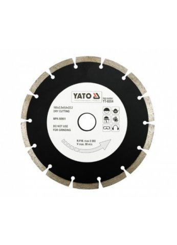 Круг алмазный 180x22,2мм (сегмент) "Yato" YT-6004