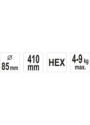 Миксер для сыпучих материалов HEX 85х410мм "Yato" YT-5490