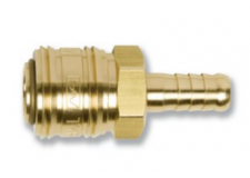Быстросъёмное соединение с клапаном "ёлочка" 6мм (латунь) "Prowin" S33-20SHB