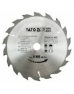 Диск пильный с напаянными зубцами из твердых сплавов 185/20 18T YT-6063 Yato