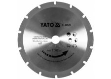 Диск пильный 185/20 14T с напаянными зубцами из твердых сплавов YT-60628 Yato