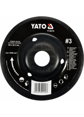 Диск-фреза универсальный для УШМ 125мм #3 YT-59170 Yato