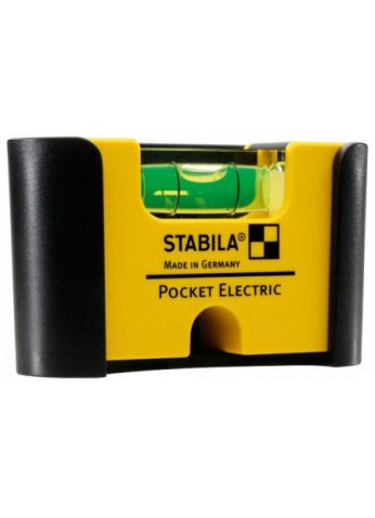 Уровень тип Pocket Electric (1гориз., точн. 1мм/м) С зажимом для крепления к поясному ремню STABILA 18115