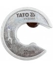 Труборез роликовый для пластика, Al, Cu d22мм "Yato" YT-22355