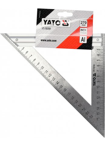 Угольник для плотника и столяра 270мм Al "Yato" YT-70781