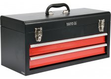 Ящик для инструмента металлический с 2 выдвижными полками "Yato" YT-08872