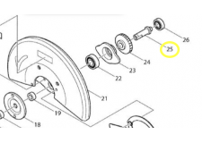 Шпиндель для 2414B/2414NB MAKITA 322633-4