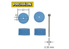 Насадка полировальная (10 шт) + держатель хвостовик 2,35мм Proxxon (28294)