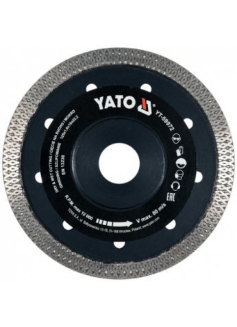 Круг алмазный для плитки 125x22.2x1.6мм "Yato" YT-59972