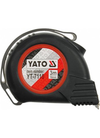 Рулетка с магнитом 8мх25мм (бытовая) "Yato" YT-7112