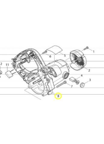 корпус статора HS7100 MAKITA 141313-1