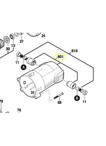 корпус статора GKS7000 BOSCH 1619P10061