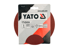 Круг шлифовальный 125мм Р100 (5шт) "Yato" YT-83434