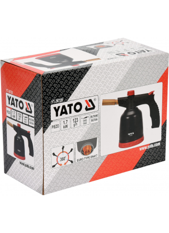 Горелка газовая на баллон с пьезоподжигом "Yato" YT-36720