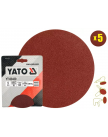 Круг шлифовальный 125мм Р36 (5шт) "Yato" YT-83430