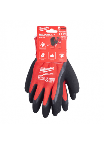 Зимние перчатки с защитой от порезов, уровень 1, размер M/8, MILWAUKEE 4932471343