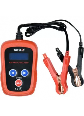 Тестер аккумуляторов цифровой 12V, CCA200-1200A LED "Yato" YT-83113