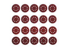 Набор шлифовальных кругов D125, зерно P40, P80, P120, P240 Deko SD20-1 (20 шт) 065-0892