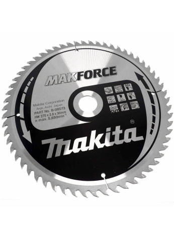 Диск пильный 270х30 мм 60 зуб. по дереву MAKFORCE MAKITA B-35209 (оригинал)