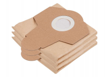 Мешок для пылесоса бумажный 20 л. WORTEX для VC 2015-2 WS (3 шт.) 20л, посадка 61 мм, бумажный 1329411