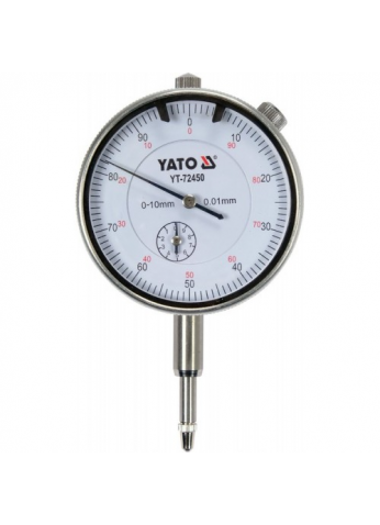 Индикатор измерительный часового типа 0-10мм "Yato" YT-72450