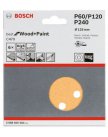 Набор 6 шлифлистов Bosch 125мм P60/120/240 (по дереву и краске) (2608605084) (ШВЕЙЦАРИЯ)
