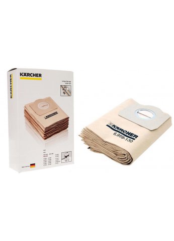 Бумажные фильтр-мешки Karcher (оригинал) для WD 3 MV 3 SE 4001 SE 4002 (6.959-130.0) (ГЕРМАНИЯ)