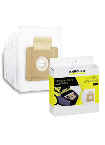 Фильтр-мешки флисовые (оригинал) Karcher 5 шт. для VC 2 (2.863-236.0)