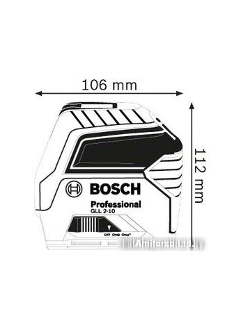 Лазерный уровень нивелир Bosch GLL 2-10 Professional [0601063L00] (оригинал)