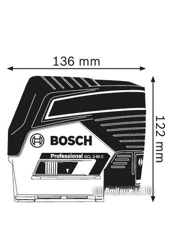 Лазерный уровень нивелир Bosch GCL 2-50 C Professional (с креплением BM 3) [0601066G03] (оригинал)