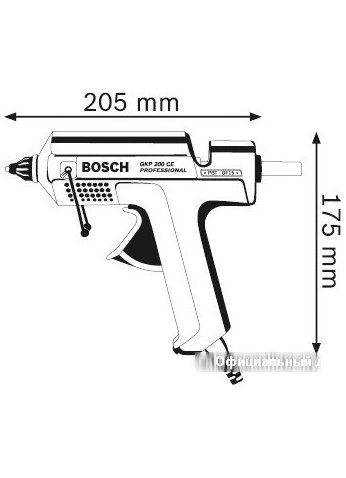 Клеевой пистолет Bosch GKP 200 CE Professional [0601950703] (оригинал)