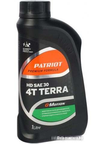 Моторное масло Patriot G-Motion HD SAE 30 4Т TERRA 1л