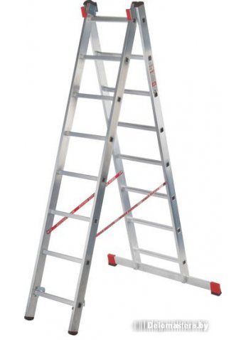 Лестница-стремянка Новая высота NV 322 двухсекционная профессиональная 2x10 ступеней