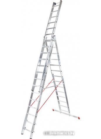 Лестница-стремянка Новая высота NV 523 трёхсекционная индустриальная 3x12 ступеней